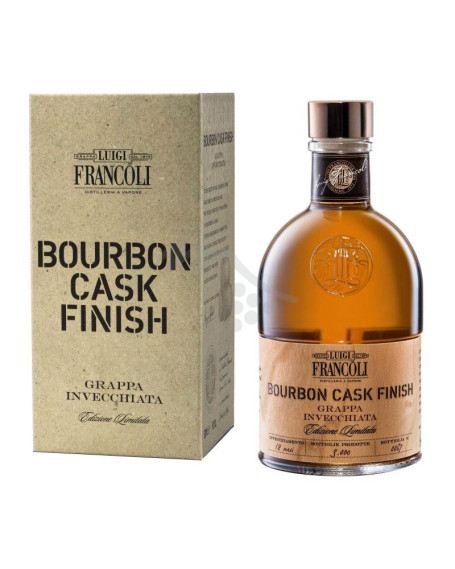 Grappa Bourbon Cask Finish Luigi Francoli 50 cl