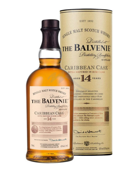 Carribean Cask 14 Years Old Single Malt Scotch Whisky The Balvenie Distillery