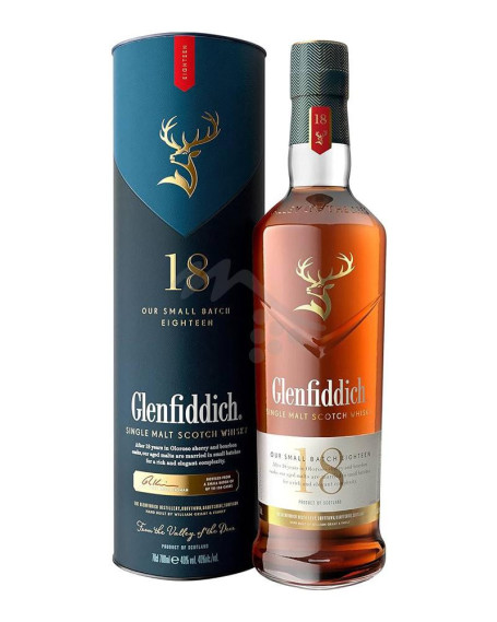 Whisky 18 Years Old Single Malt Scotch Whisky Glenfiddich 70 cl